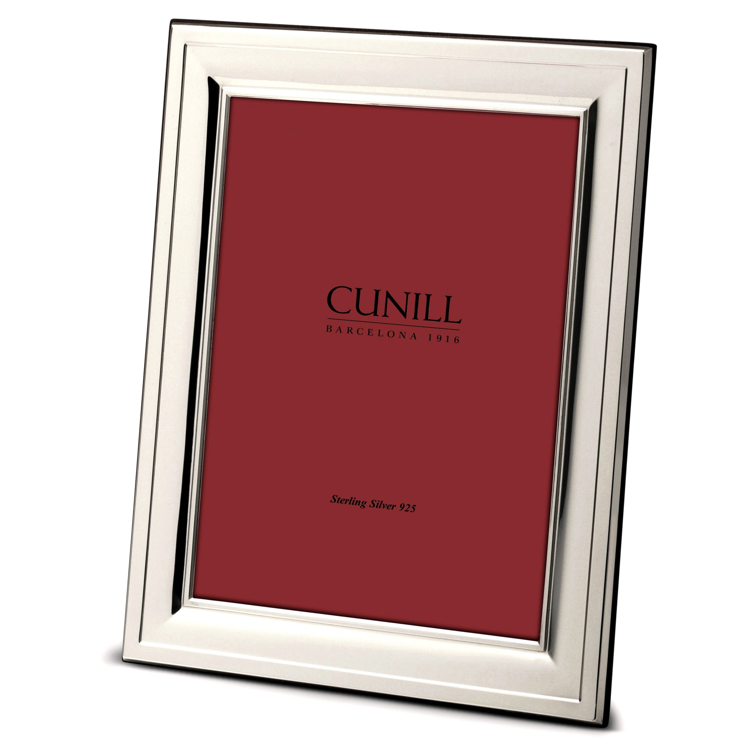 5x7 Sterling Silver Picture Frame by Cunill Hampton - Elegant Photo Display for Weddings, Anniversaries & Home Decor