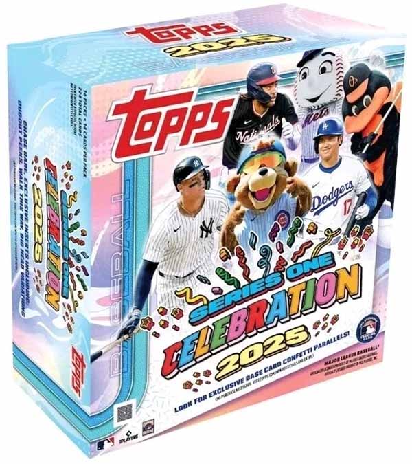 2025 Topps Series 1 Baseball Celebration Mega Box - Limited Edition Baseball Trading Cards for Collectors & Fans - Perfect for Gifts, Display, and Game Day Memorabilia