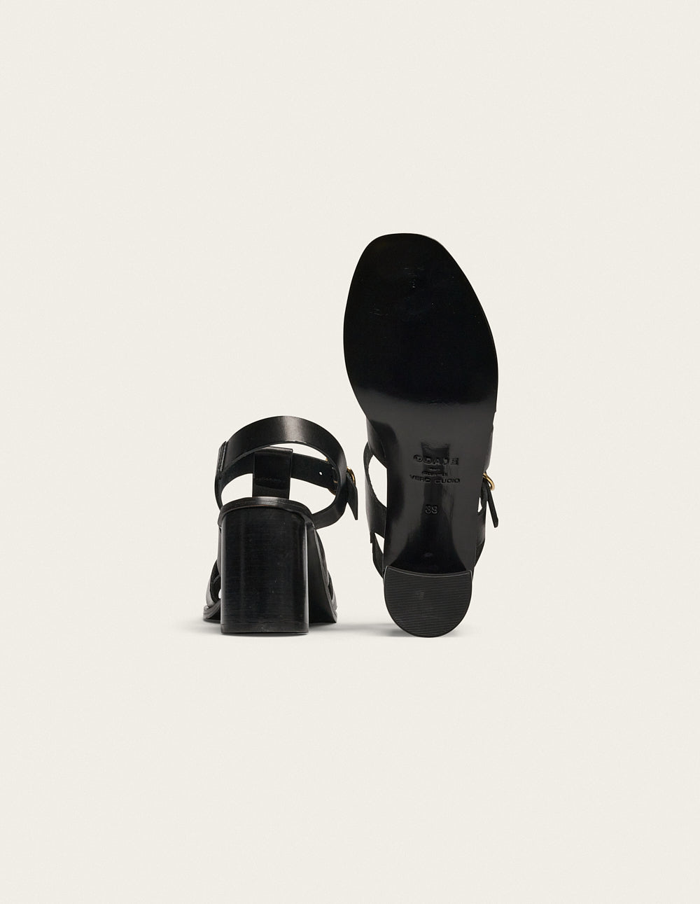 Flango Black Leather High Heel Sandals - Elegant Women's Dress Shoes for Parties, Weddings & Evening Events