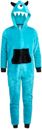 ONLY BOYS Fleece Hooded One Piece Pajama Costume - Sharks, Dino, Ninja, Cyclops & Monster Designs for Kids | Soft & Warm Sleepwear for Boys | Perfect for Halloween, Christmas & Sleepovers