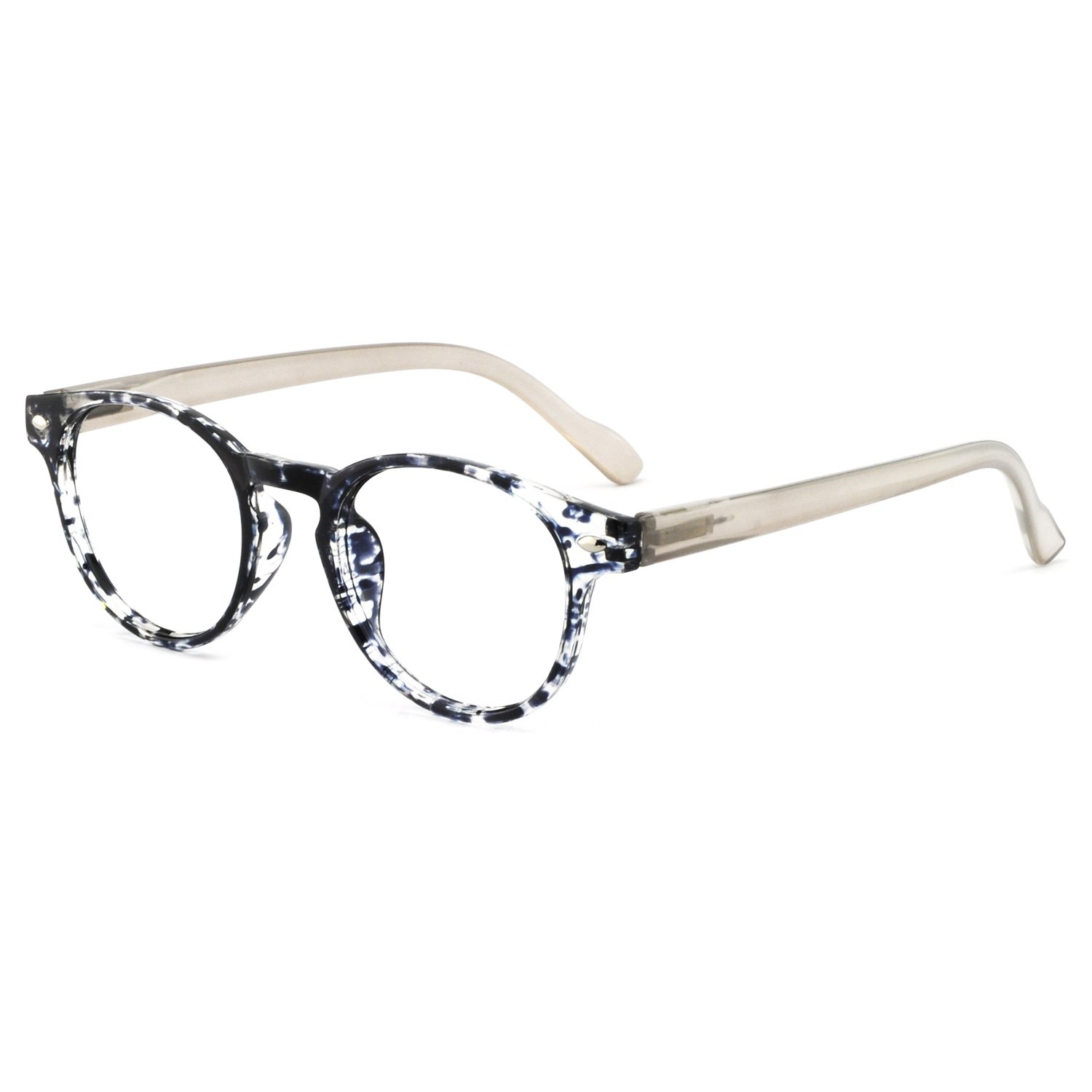 Blue Light Blocking Reading Glasses for Women - Anti Glare Computer Glasses with Spring Hinge - Reduce Eye Strain & Headaches - Perfect for Office Work, Screen Time & Reading Books