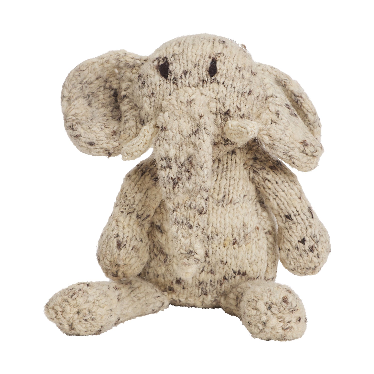 Medium Safari Shelf Elephant - Handmade Wooden Elephant Decor for Home & Office - Perfect for Bookshelf, Desk, or Gift