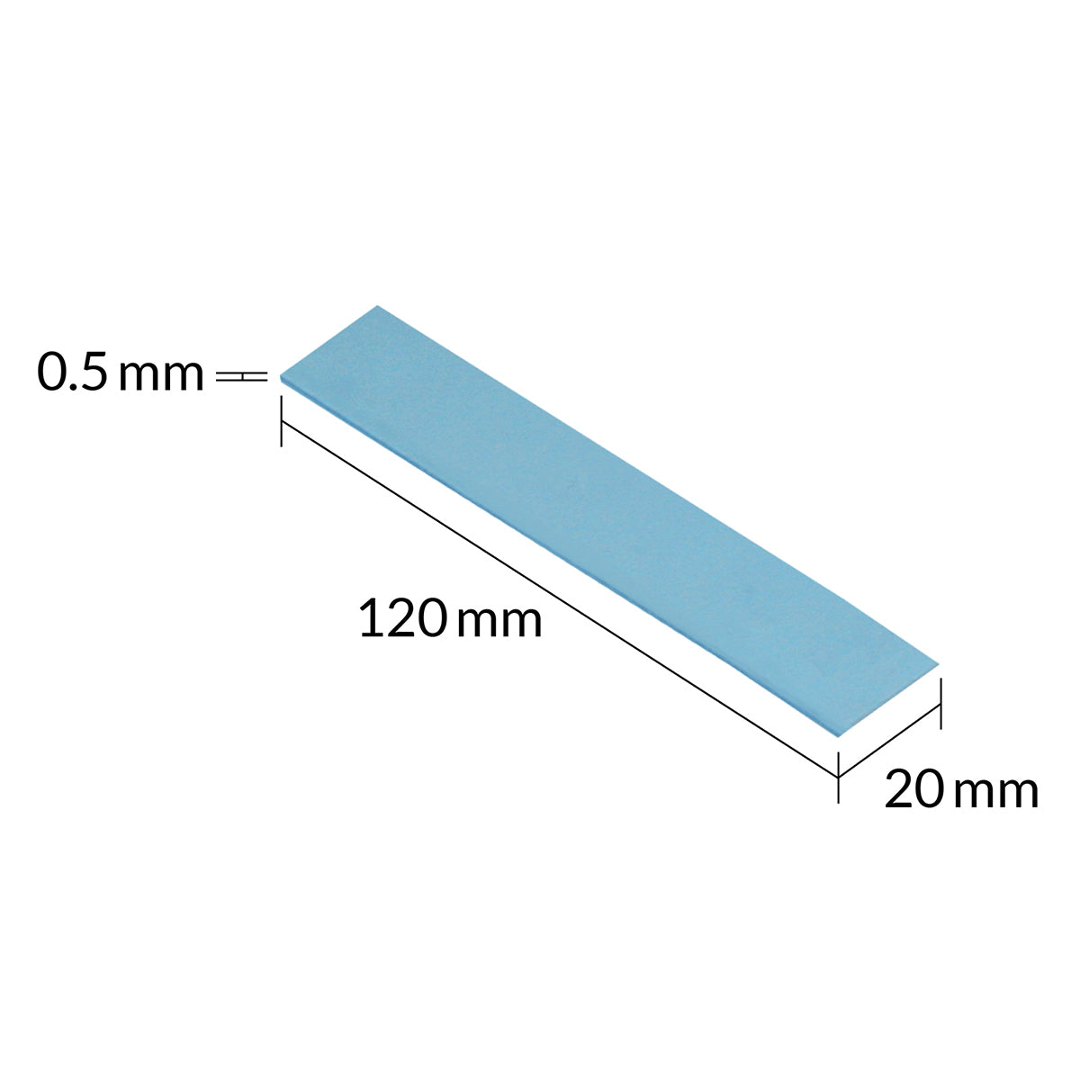Arctic TP 3 Premium Performance Thermal Pad 120x20mm, 0.5mm Thickness - 4 Pack - Perfect for CPU/GPU Cooling, Laptop & PC Hardware Upgrades