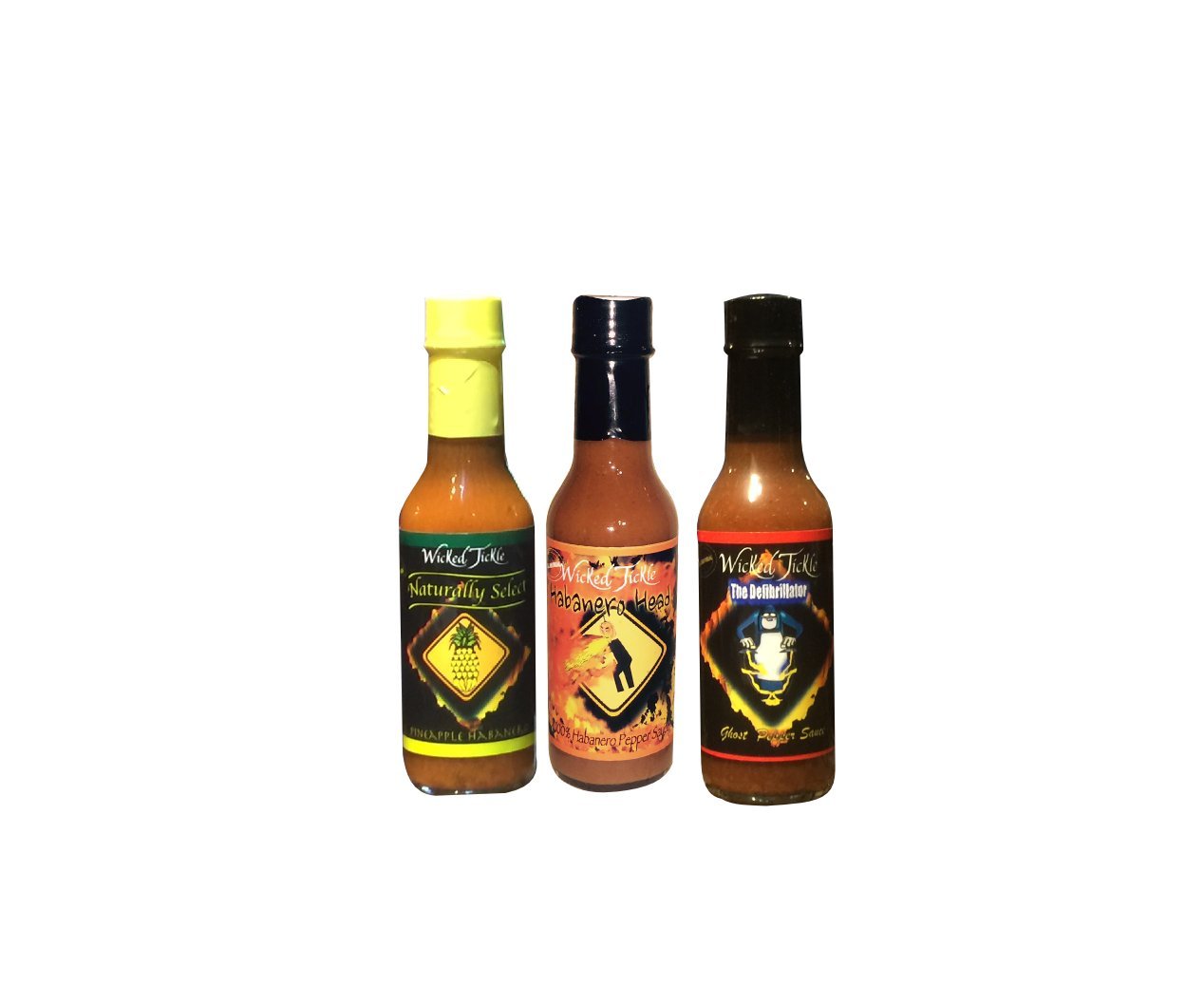 Spicy Habanero Hot Sauce Gift Set - 3 Pack with Chipotle, Pineapple & Smoked Flavors | Perfect for BBQ, Tacos, Wings & Gifts