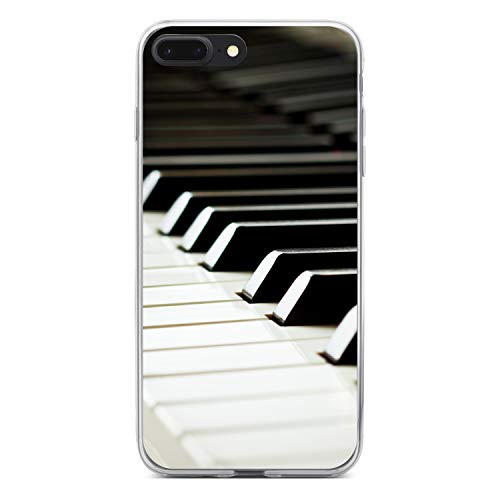 Piano Keys Keyboard On Clear Case