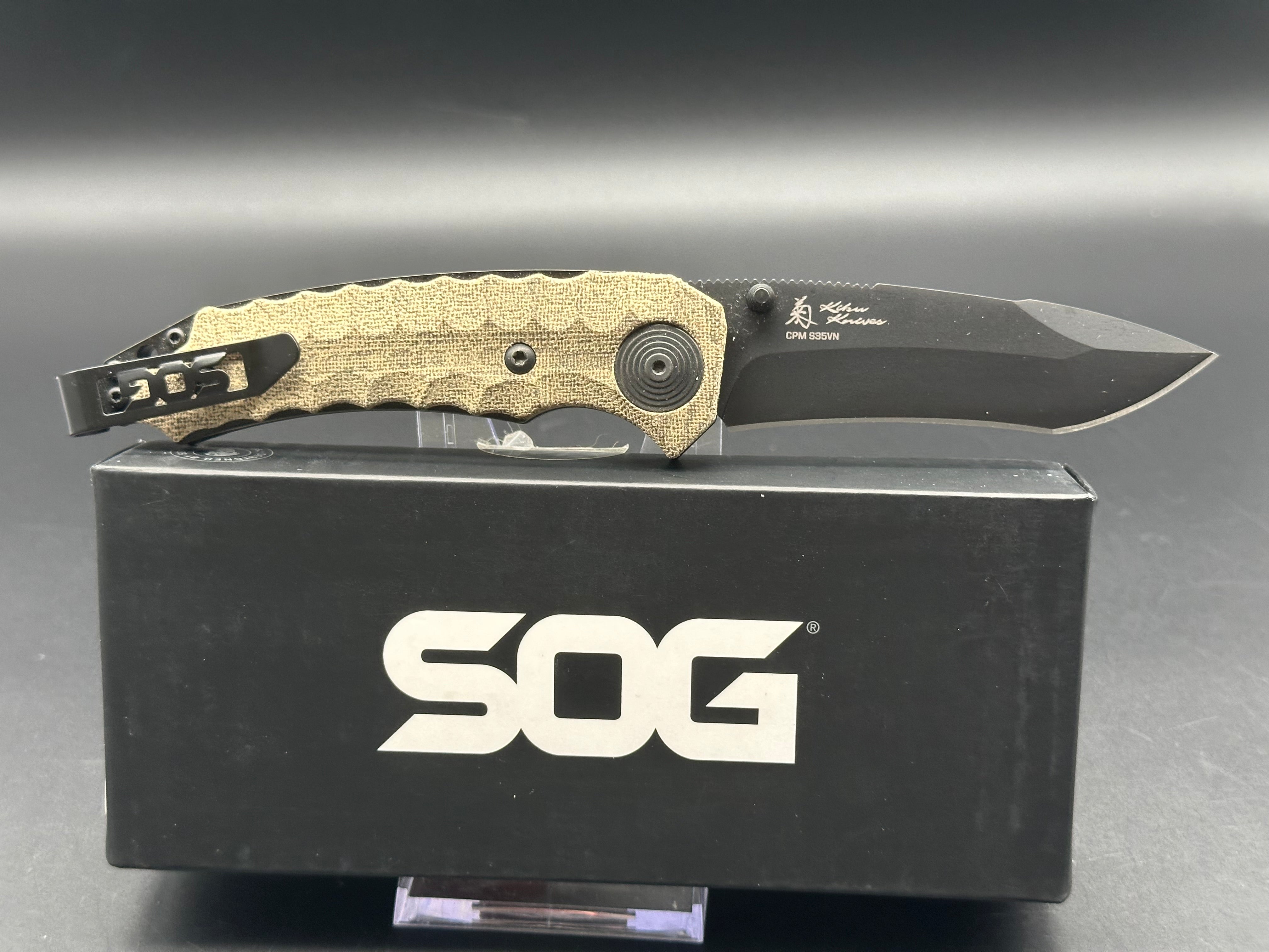 SOG Kiku Spring Assisted Folding Knife - 3.5