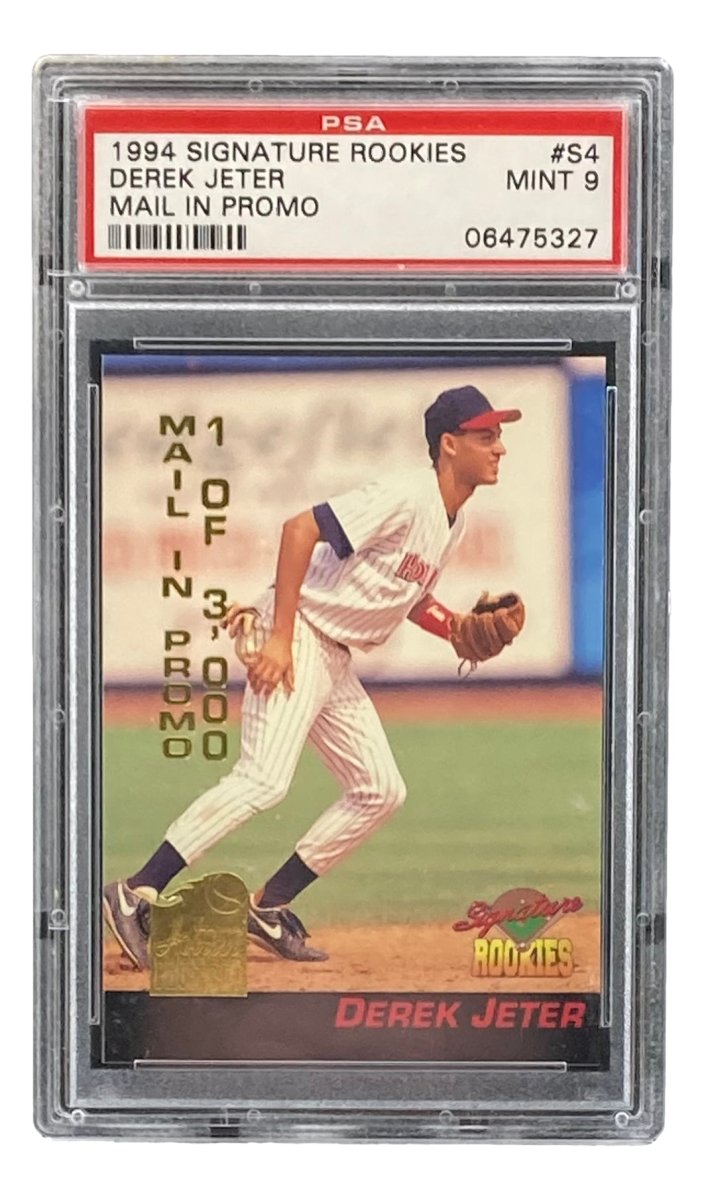 Derek Jeter 1994 NY Yankees Rookie Card #S4 - PSA Mint 9 Graded Signature Rookies | Baseball Collectibles & Sports Memorabilia for Fans and Investors
