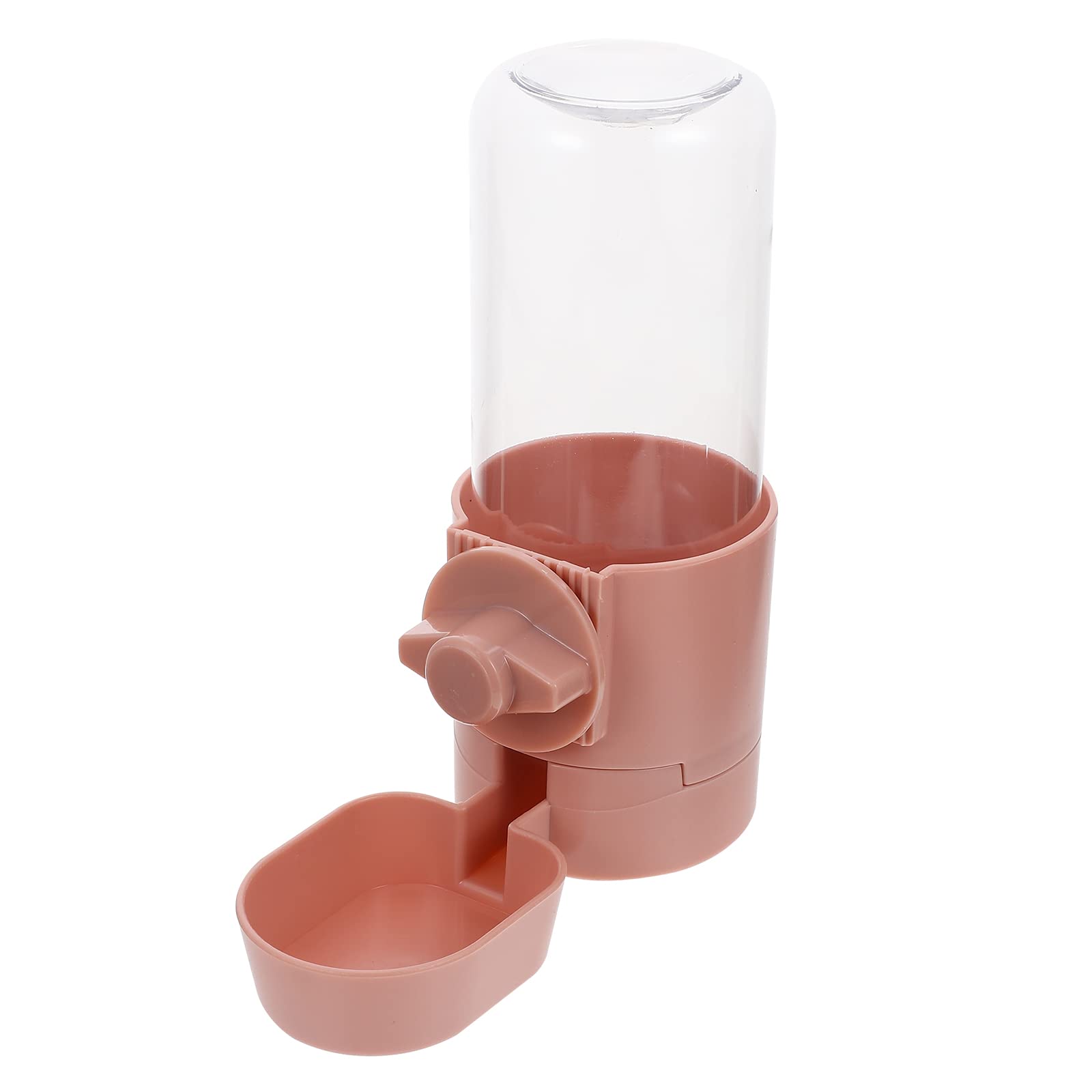 LUOZZY Automatic Hanging Pet Water Dispenser - No-Spill Dog & Cat Water Bowl for Cages, Crates, and Travel - Pink (Ideal for Home, Travel, and Outdoor Use)