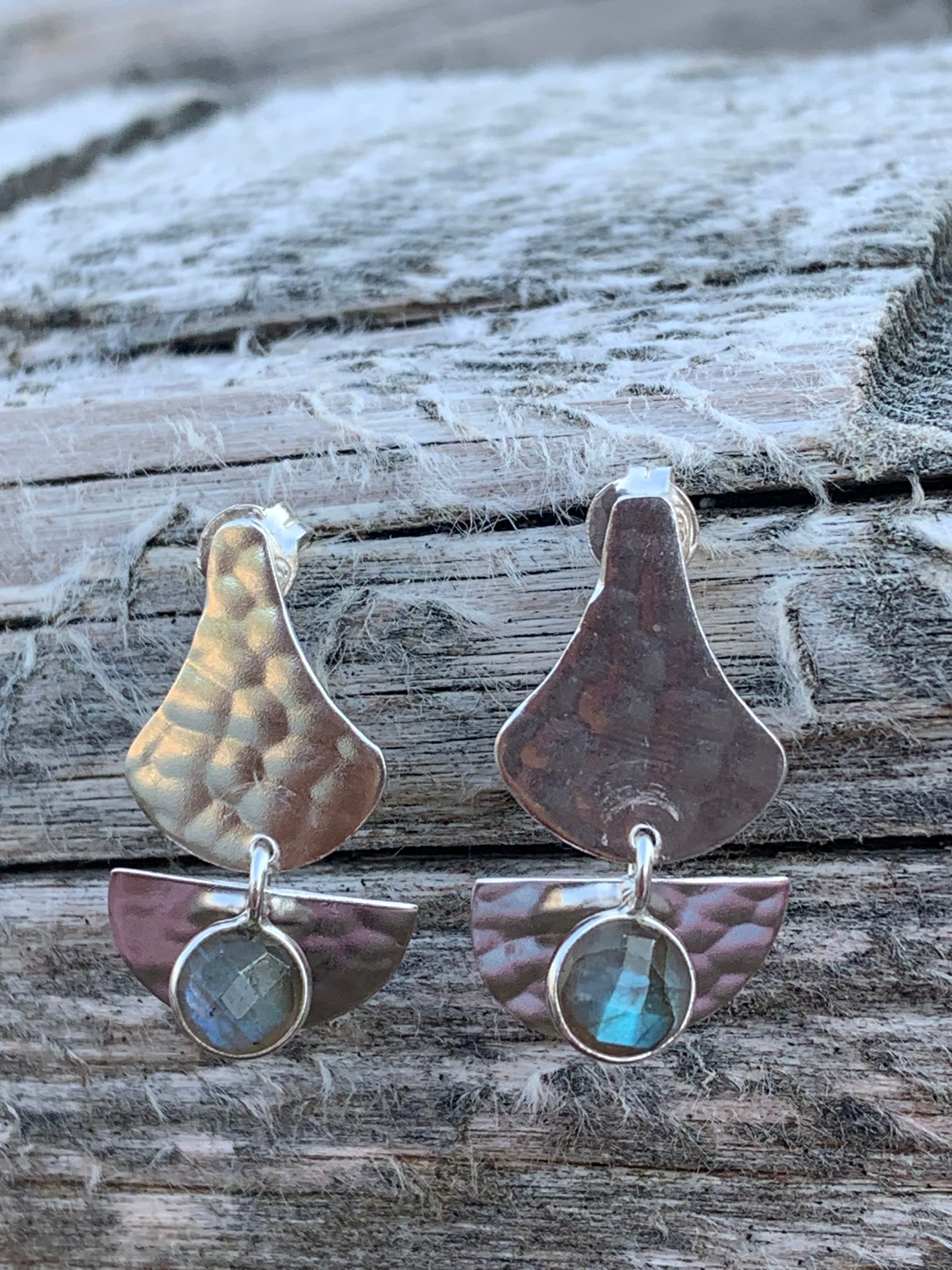 Authentic Iceland Silver Labradorite Gemstone Designer Earrings – Elegant Handmade Jewelry for Women, Perfect for Parties & Special Occasions