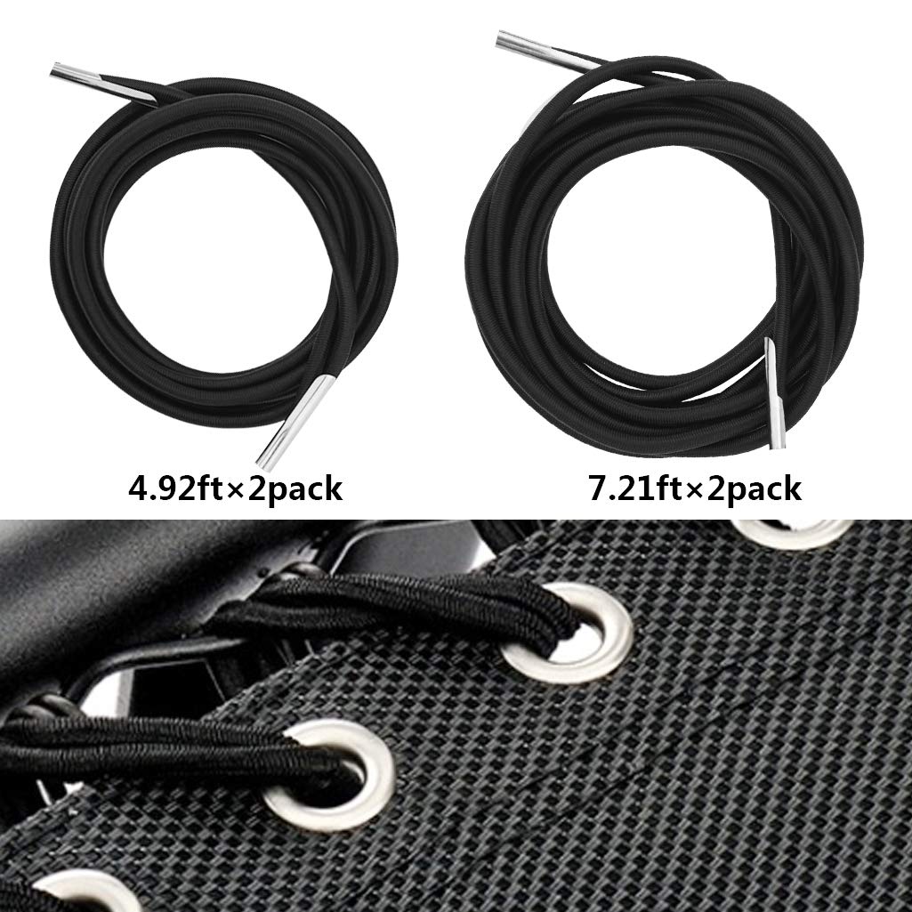 4 Pcs Universal Zero Gravity Chair Repair Cords Replacement Laces - Elastic Lounge Chair Replacement Straps for Antigravity Chairs, Recliners, Bungee Chairs - Perfect for Outdoor Patio, Poolside Relaxation & Backyard Lounging