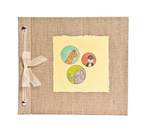 Beautiful Baby Memory Book Keepsake - Unisex Jungle Theme Baby Journal & Photo Album for Newborns | Perfect Baby Shower Gift & First Year Milestone Tracker | Capture Hugs, Kisses & Precious XO Moments
