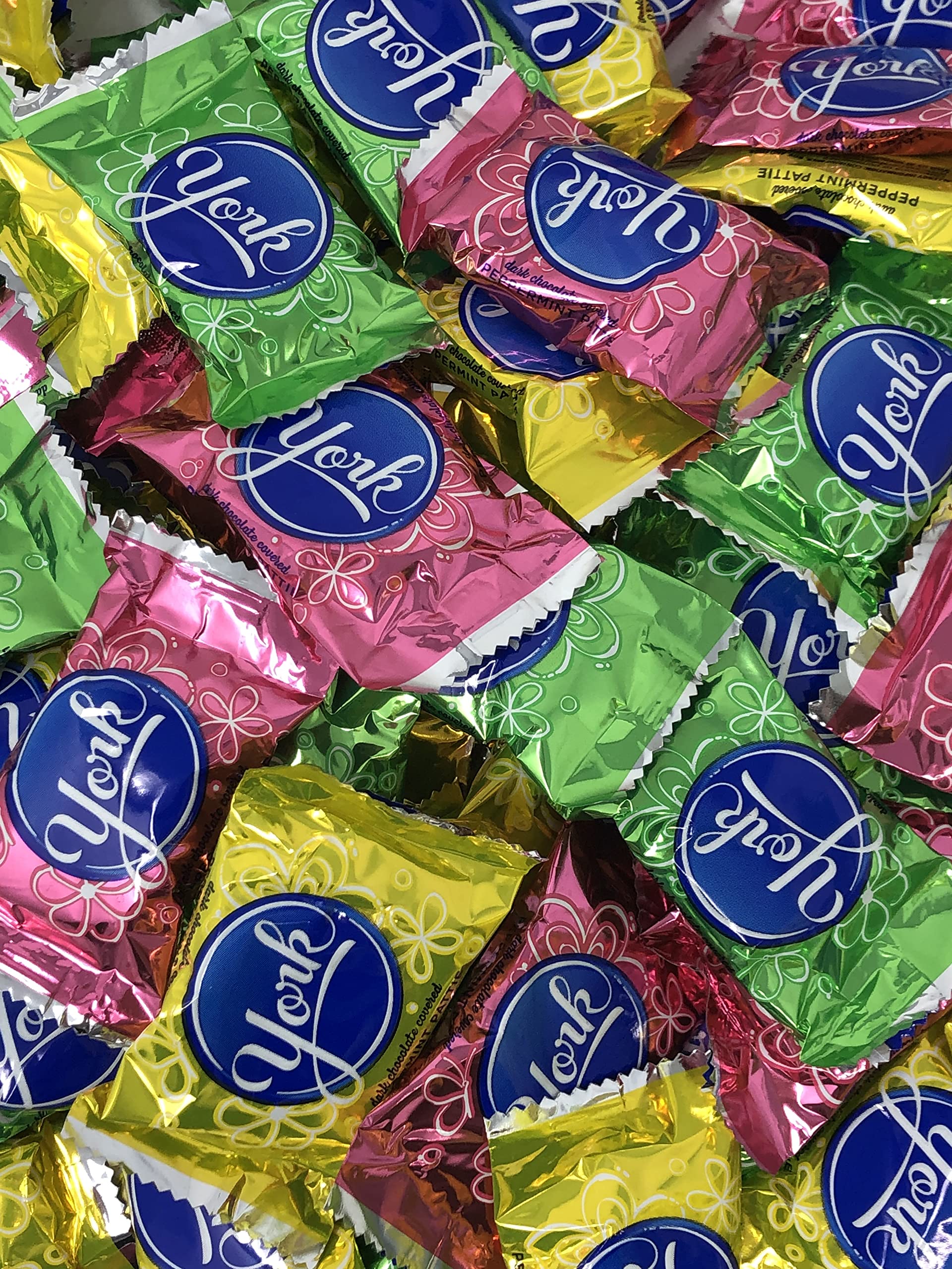 Easter York Eggs - 5 LB Bulk Dark Chocolate Covered Peppermint Patties in Spring Pastel Colors - Individually Wrapped for Egg Hunts, Easter Basket Fillers, Party Favors & Spring Celebrations