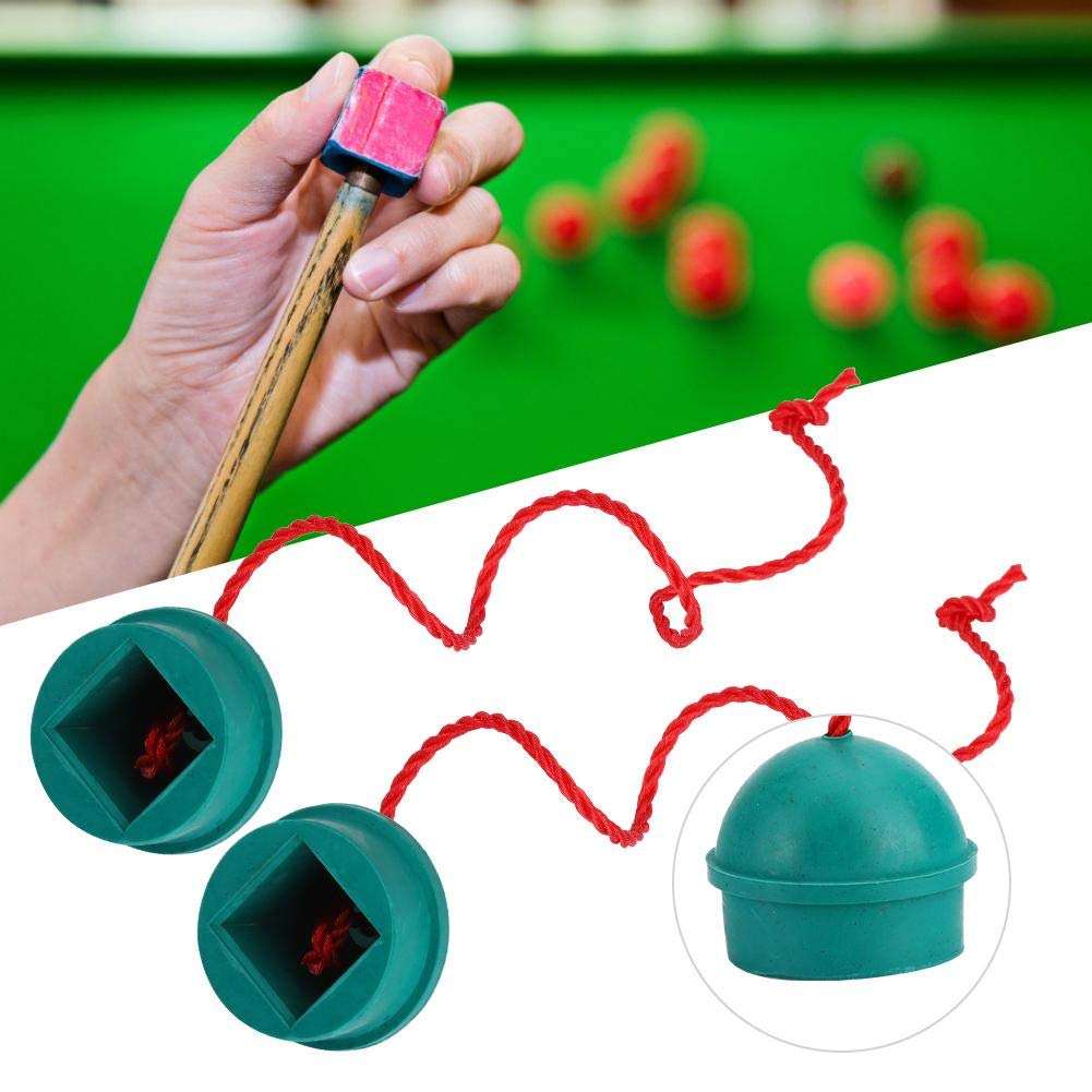 4PCS Green Rubber Billiard Chalk Holders - Snooker Pool Table Chalk Containers Accessories for Cue Tips - Perfect for Home Game Rooms, Bars & Professional Tournaments