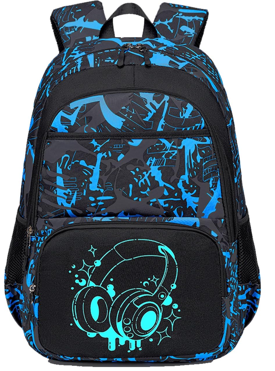 CAMTOP Boys Kids School Backpack - Durable Bookbag with Cool Camo Prints for Elementary Students, Lightweight Travel Backpack for School, Hiking & Daily Use