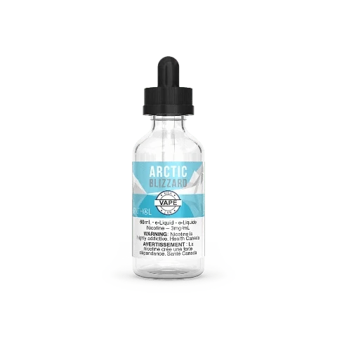 Arctic Blizzard Premium E-Liquid by USA Vape Lab - 60mL Bottle (Ontario) | Refreshing Menthol Vape Juice for All-Day Vaping