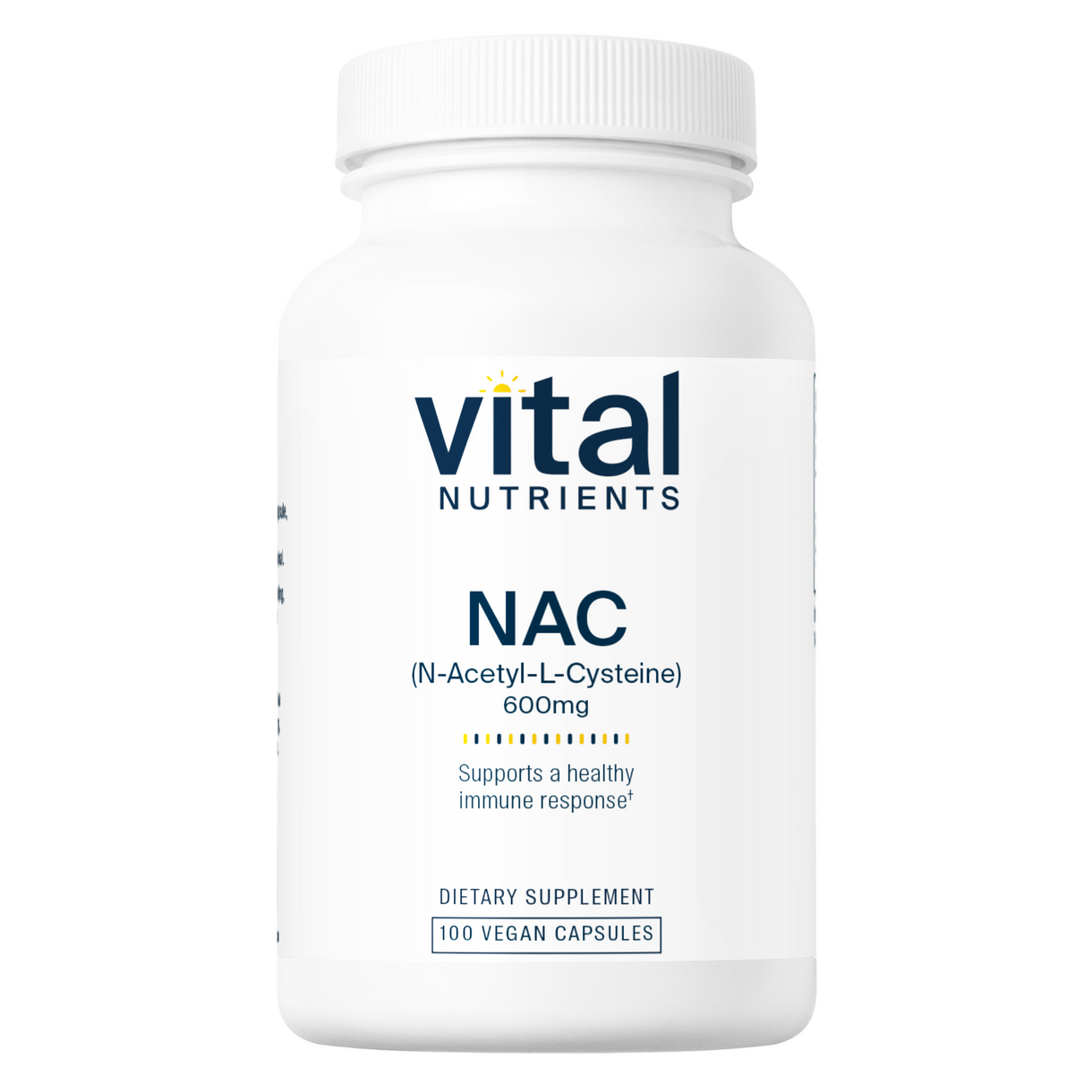 Vital Nutrients NAC (N-Acetyl Cysteine) 600mg Supplement - Supports Liver Health & Detox, Antioxidant Boost - for Daily Wellness & Immune Support