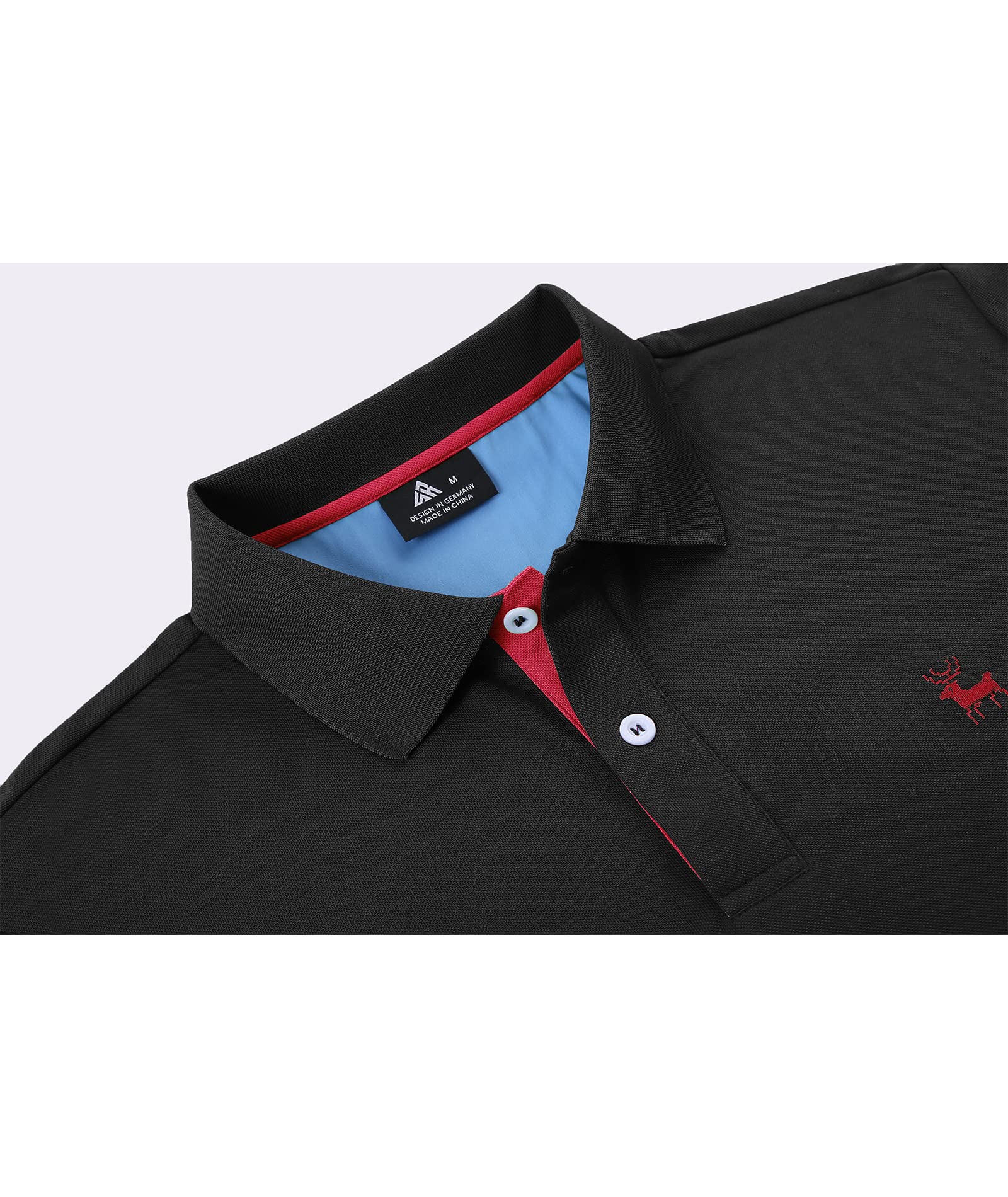 V VALANCH Men's Moisture Wicking Polo Shirts - Short Sleeve Breathable Golf & Tennis Shirts with Collar - Perfect for Casual Wear, Sports & Outdoor Activities
