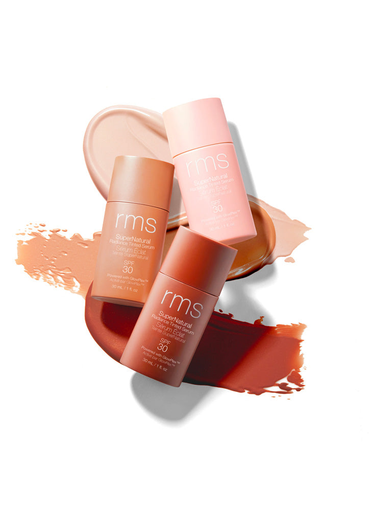 RMS Beauty SuperNatural Radiance Tinted Serum with SPF 30 - Lightweight Mineral Sunscreen & Hydrating Face Makeup for Daily Glow | Perfect for Work, Travel & Natural Everyday Look