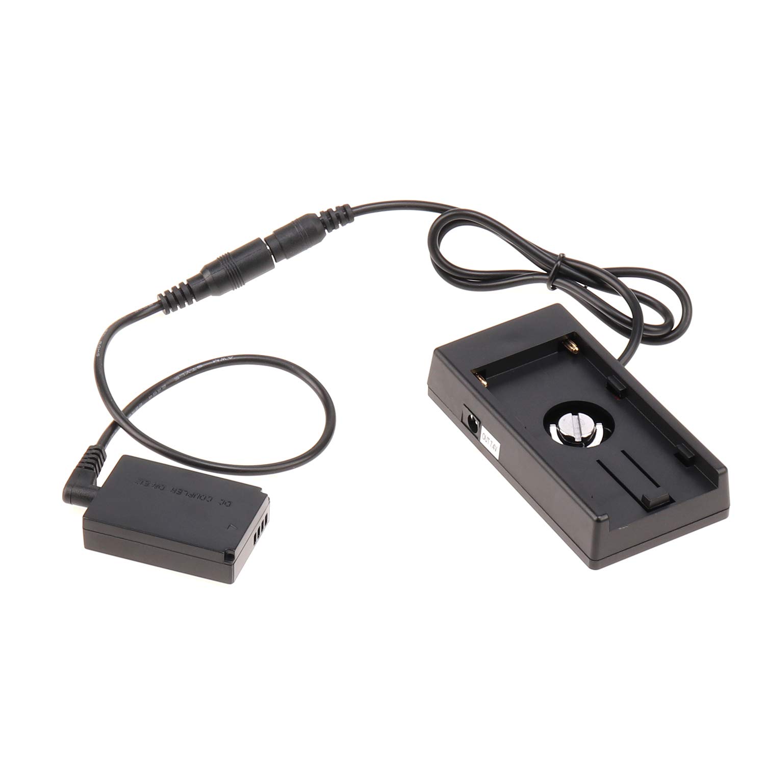 Canon EOS M Series LP-E12 Dummy Battery Adapter with NP-F970 Plate & Hot Shoe Mount - Compatible with EOS M, M2, M10, M50, M100, M200 DSLR Cameras - Perfect for Continuous Shooting, Vlogging & Studio Photography