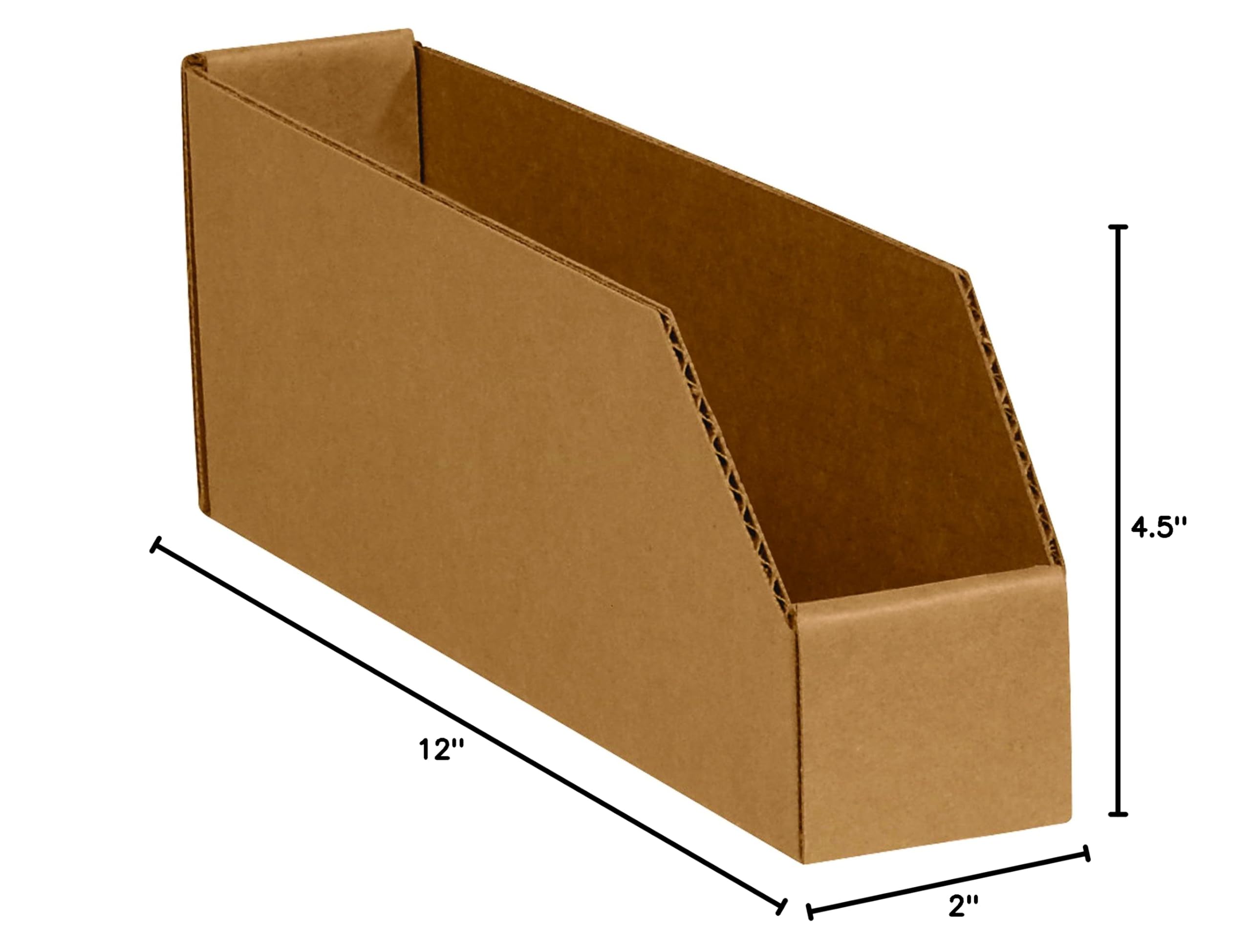 Tape Logic TLBINMT212K Kraft Open Top Bin Boxes, 2