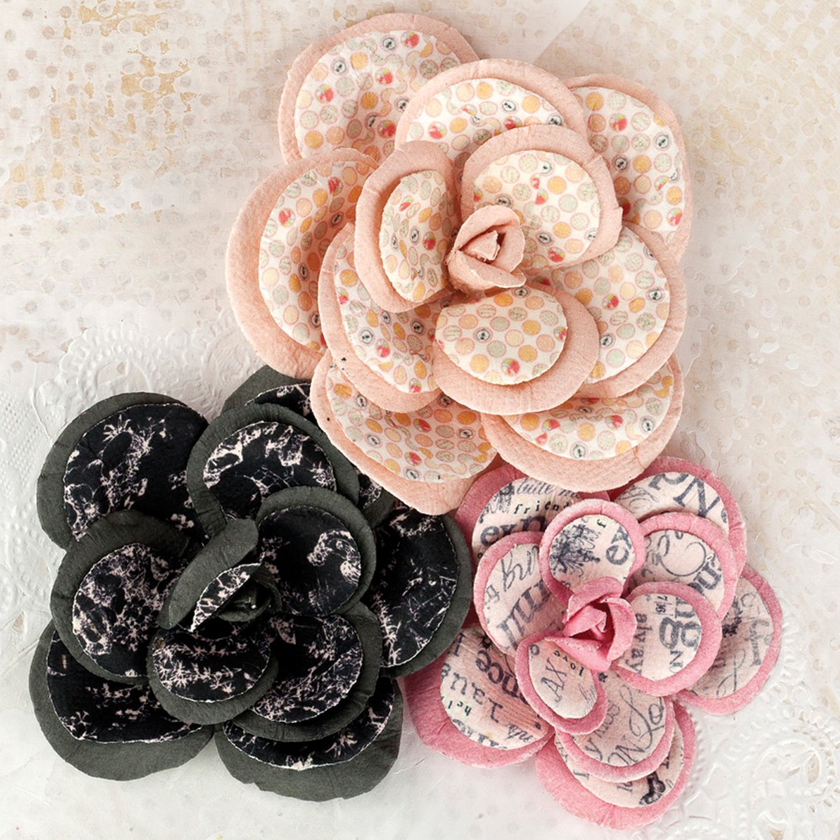 Prima Scrapbooking Supplies - Winter 2013 Lyric Collection Flowers for Art Journaling, Junk Journal, Planners & DIY Paper Crafts | Perfect for Scrapbooking, Card Making & Decorative Projects