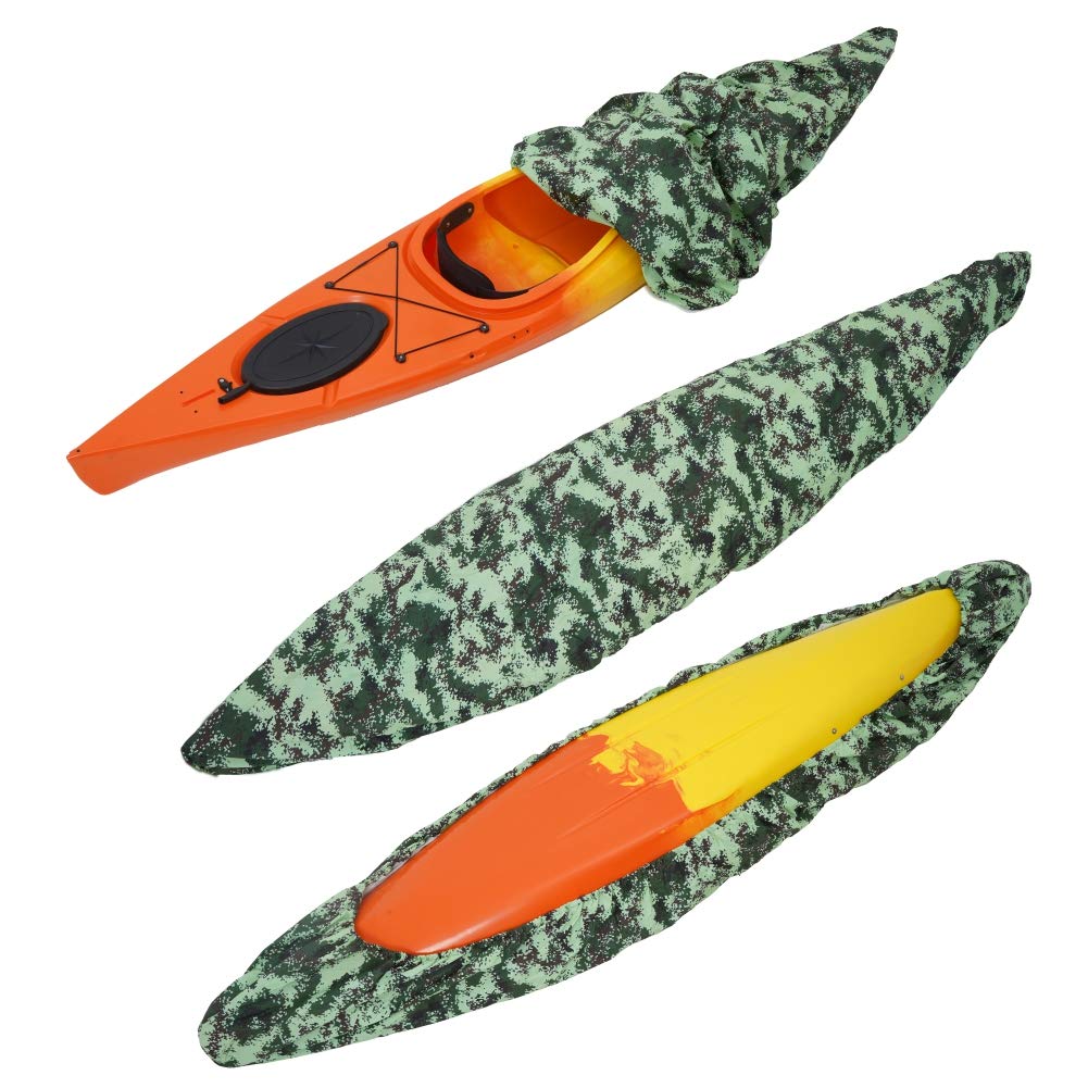 Forart 10-12ft Waterproof Kayak Canoe Cover - Heavy Duty UV Protection, Dust & Sun Shield for Outdoor Boat Storage - Perfect for Fishing, Camping & Marine Use