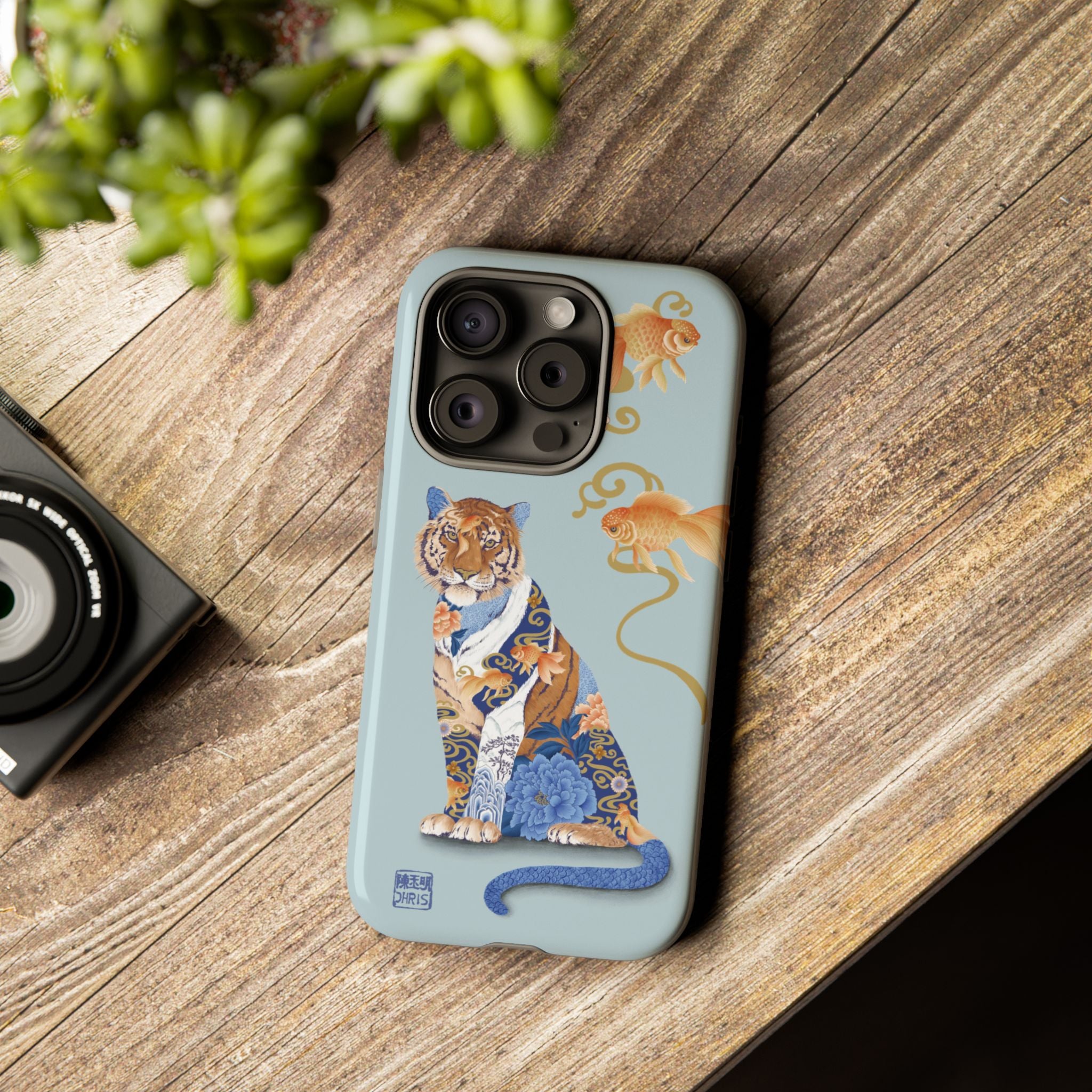Chinese Zodiac Water Tiger Phone Case - Durable Protective Cover for iPhone & Samsung - Perfect for New Year Gifts & Daily Use