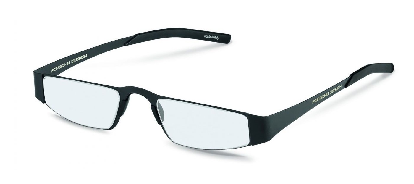 Porsche Design P8811 Lightweight Unisex Reading Glasses - Black Frame (1.00 Strength) | Stylish Eyewear for Work, Reading & Everyday Use
