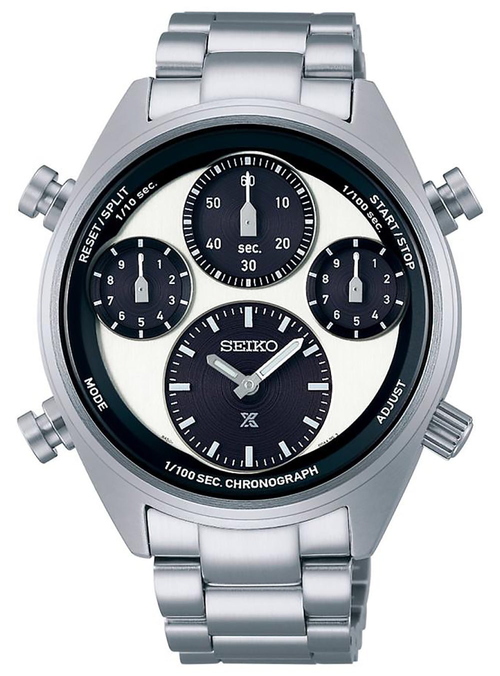 SEIKO PROSPEX SPEEDTIMER 1/100 Second Solar Chronograph Watch SBER001 - Japanese Made JDM Automatic Watch for Men - Perfect for Diving, Racing & Outdoor Sports