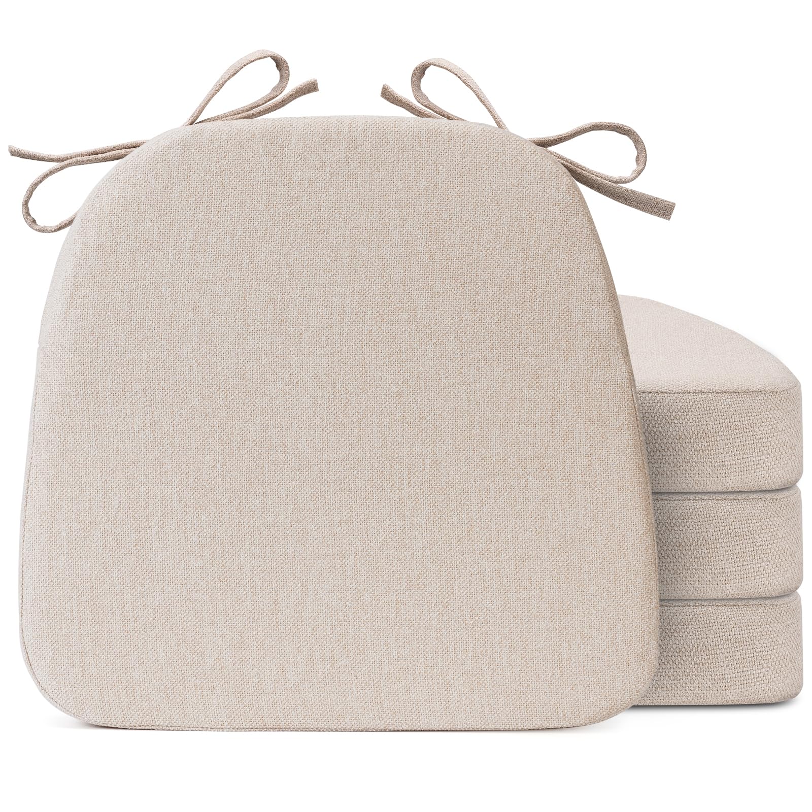 D-Shaped Dining Chair Cushions Set of 4 - 17