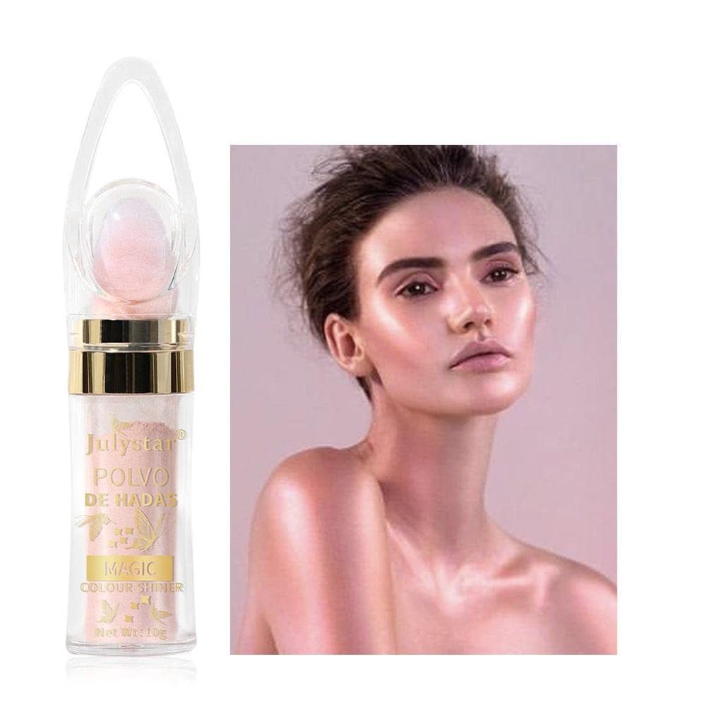 Newest POLVO DE HADAS Fairy Powder - Shimmer Highlighter & Blush Powder for Face Contouring, 3D Glow Makeup - Perfect for Daily Wear, Parties & Photo Shoots