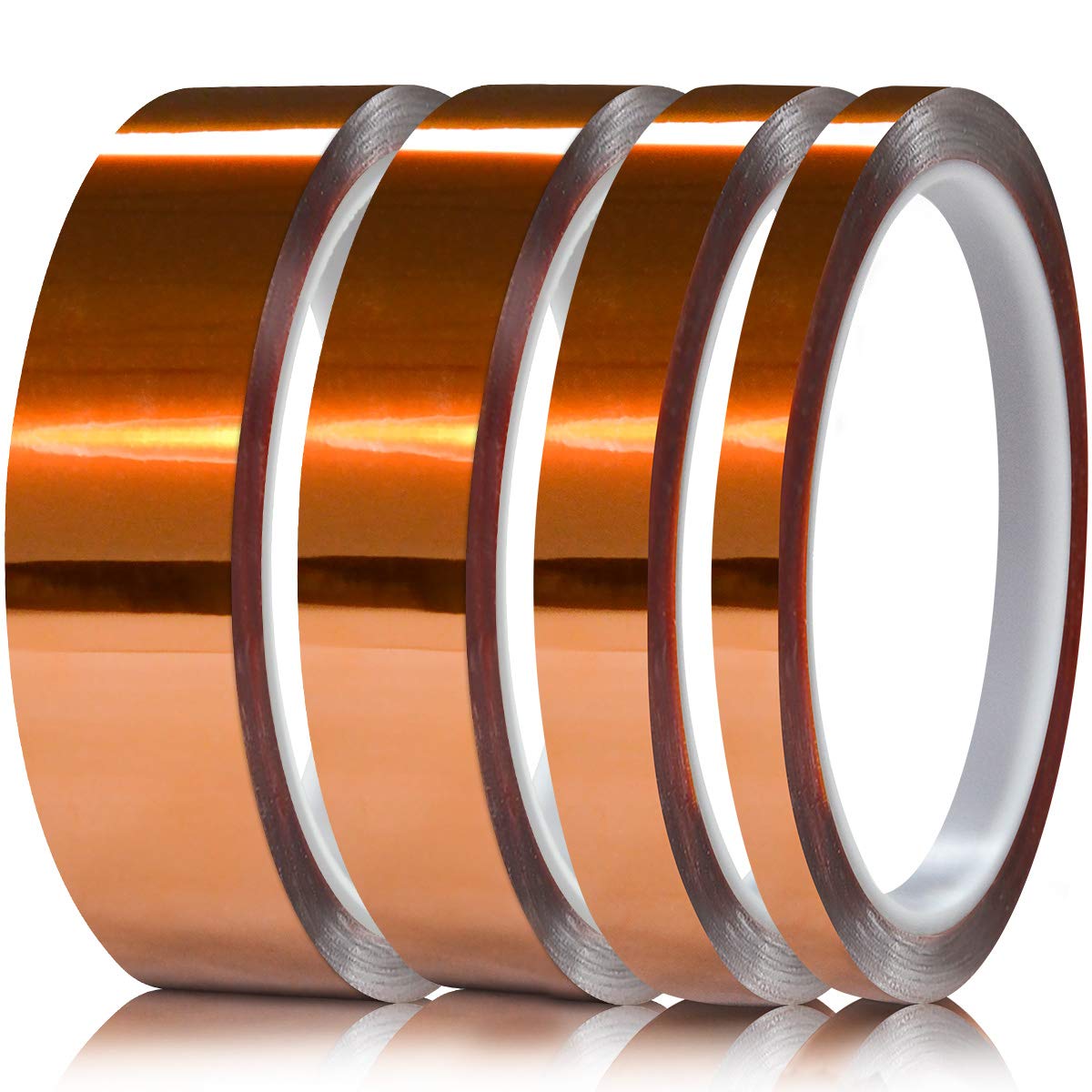 High-Temp Kapton Heat Tape - 4 Rolls (1/4