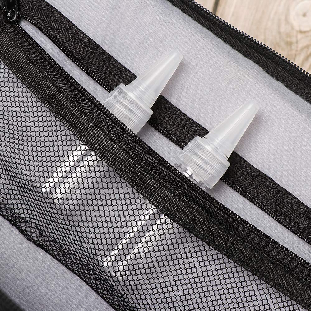 5PCS 5ml Empty Dropper Bottles with Twist Cap - Clear Refillable Squeeze Bottles for Oil, Paint, Liquid Glue - Perfect for DIY Crafts, Essential Oils & Art Projects
