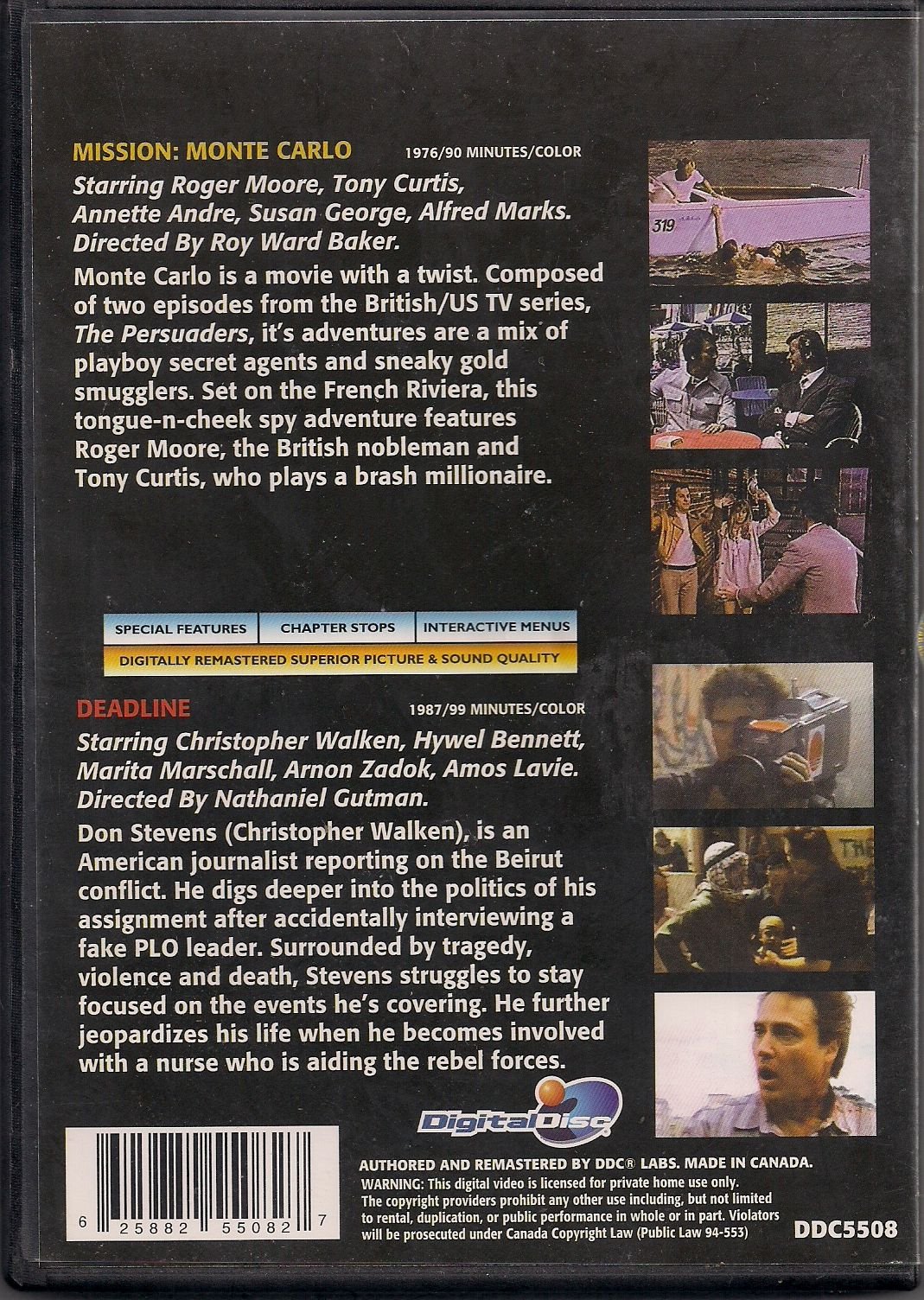 Mission Monte Carlo & Deadline Double Feature - Action-Packed Movie Collection for Thriller Lovers | Perfect for Movie Nights & Home Entertainment
