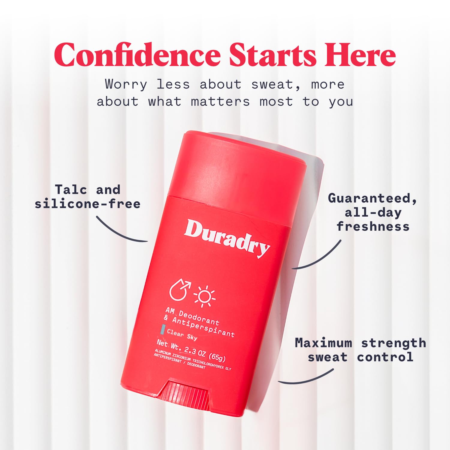 Clinical-Strength Antiperspirant Deodorant for Women & Men - Natural Ingredients, 72-Hour Odor & Sweat Protection - Aluminum-Free, Dermatologist-Tested - Barca 2.3 Oz (3-Pack) - Ideal for Gym, Work & Daily Active Lifestyle