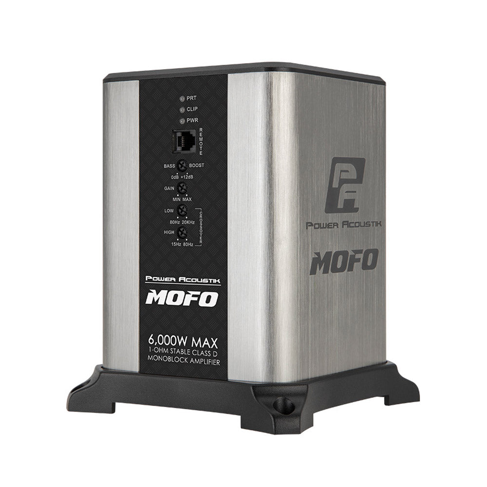 Power Acoustik MOFO1 6KD 6000W MOFO Series Monoblock Class D Car Amplifier - High Power Bass Boost for Car Audio Systems, Subwoofers, and Truck Stereo Upgrades