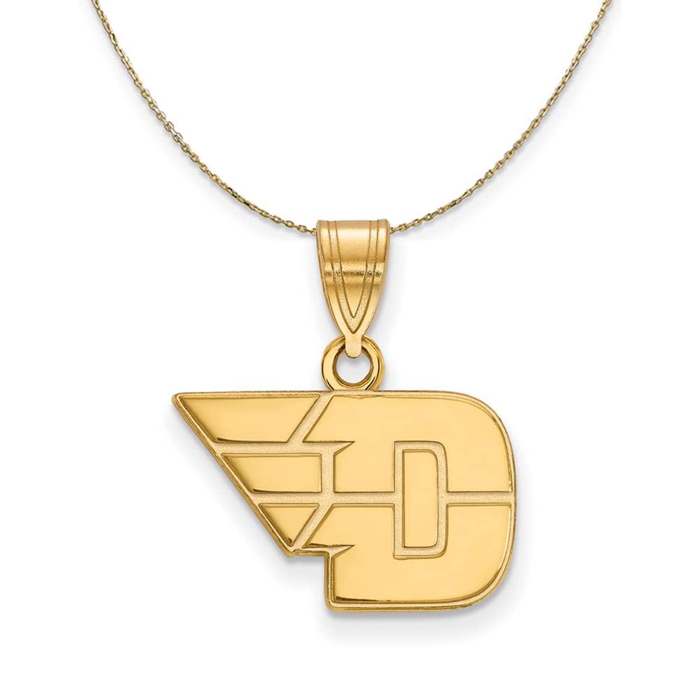 14k Yellow Gold Dayton U Small Necklace - Perfect for Gifts & Graduation