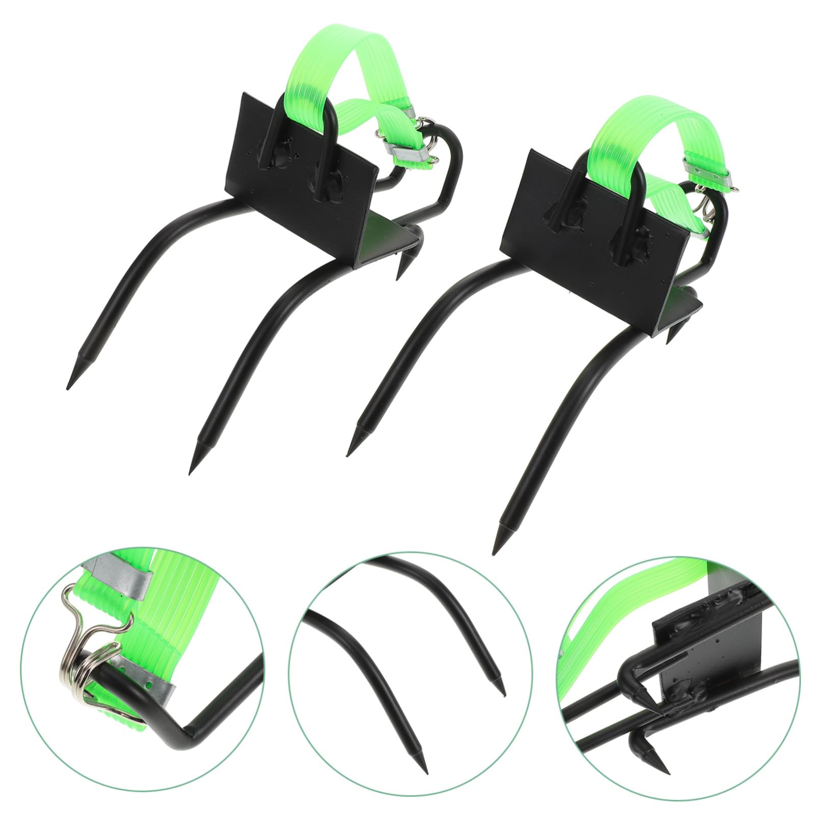 SUPVOX Professional Tree Climbing Spikes for Arborists & Electricians - Heavy Duty Steel Climbing Gear with Comfortable Straps - Perfect for Tree Trimming, Utility Work & Outdoor Climbing