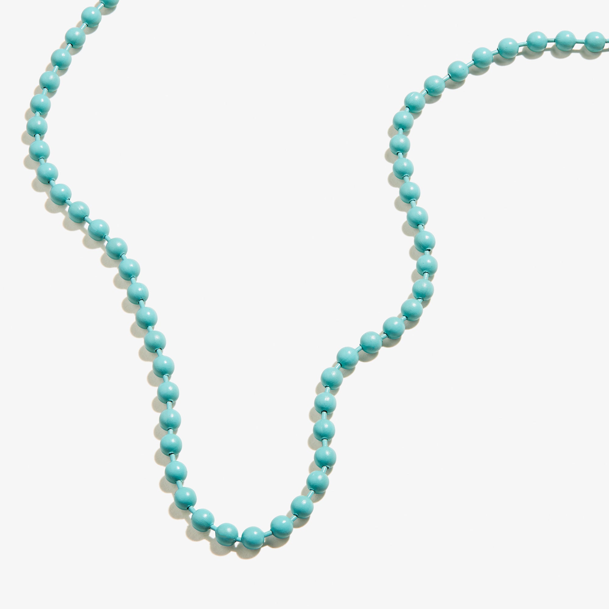 Turquoise Ball Chain Necklace for Women - Dainty Beaded Jewelry for Everyday Wear, Layering & Boho Style Outfits