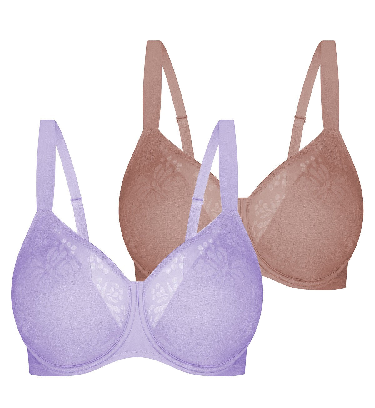 Lacy Minimizer Twin Pack Bra - Comfortable Support for Everyday Wear | Perfect for Work, Gym & Casual Outfits