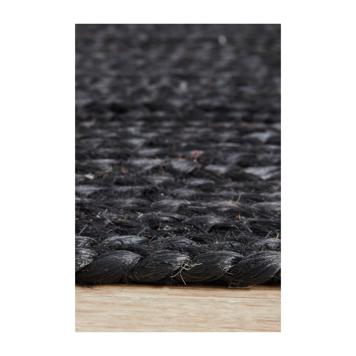 Bondi Rectangle Runner Rug - Non-Slip Black Hallway Carpet for Home & Office - Perfect for Entryways, Kitchens, and High Traffic Areas
