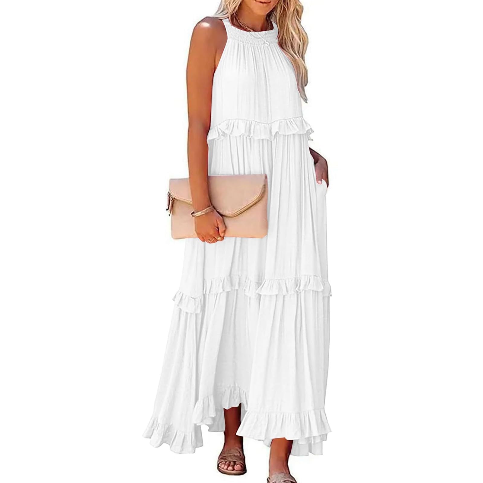 Elegant Summer Maxi Dresses for Women - Wedding Guest, Graduation & Formal Party Long Dresses - Plus Size Casual Elegant Wear - Perfect for Beach Weddings, Garden Parties & Special Occasions