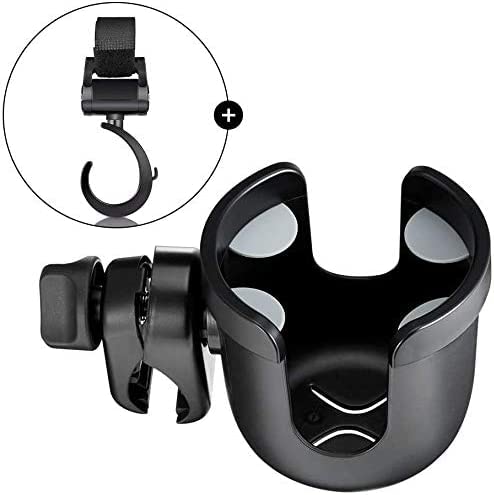 JOYTUTUS Wheelchair Cup Holder with 4 Flexible Tabs - Universal Drink Holder for Walker, Rollator, Scooter & Stroller - Perfect for Mobility Aids & Outdoor Activities