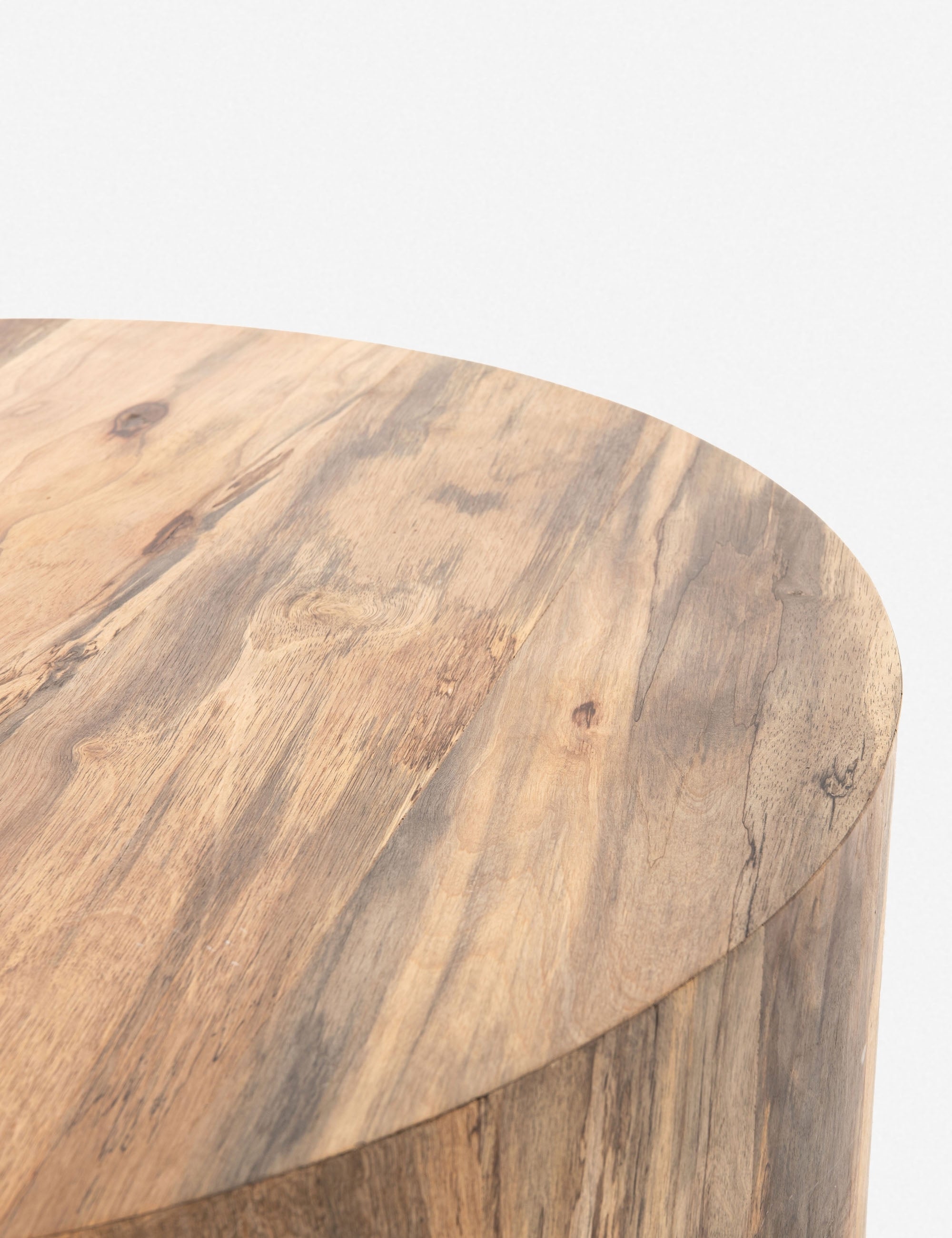 Round Coffee Table - Modern Wooden Living Room Furniture for Small Spaces | Perfect for Home Decor, Apartments & Coffee Shops