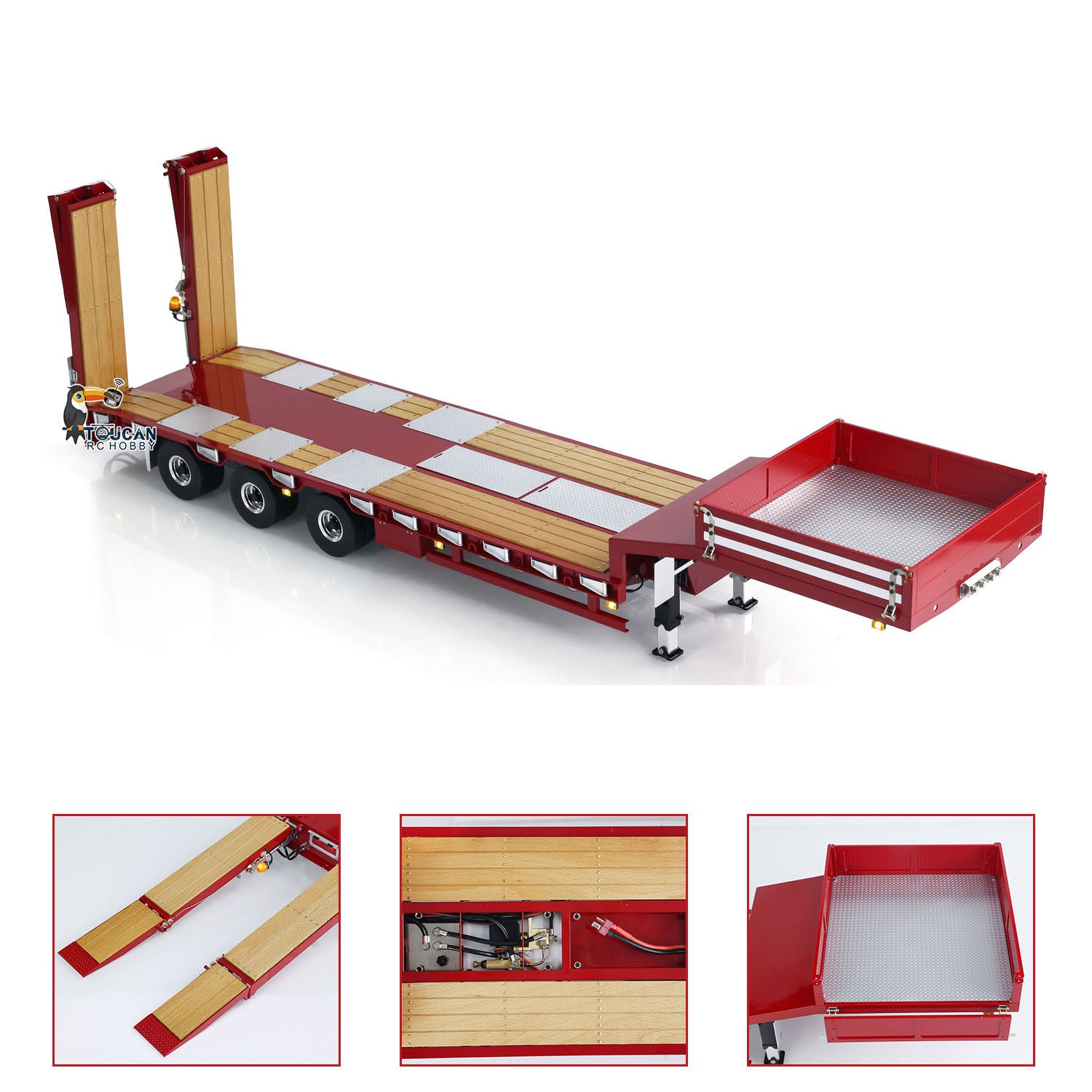 LESU 1/14 Scale RC Tractor Truck Metal Trailer - Electronic Lifting Dump Truck for Construction Vehicle Simulation & DIY Model Kits | Perfect for RC Enthusiasts, Construction Toy Collectors & Kids' Educational Play