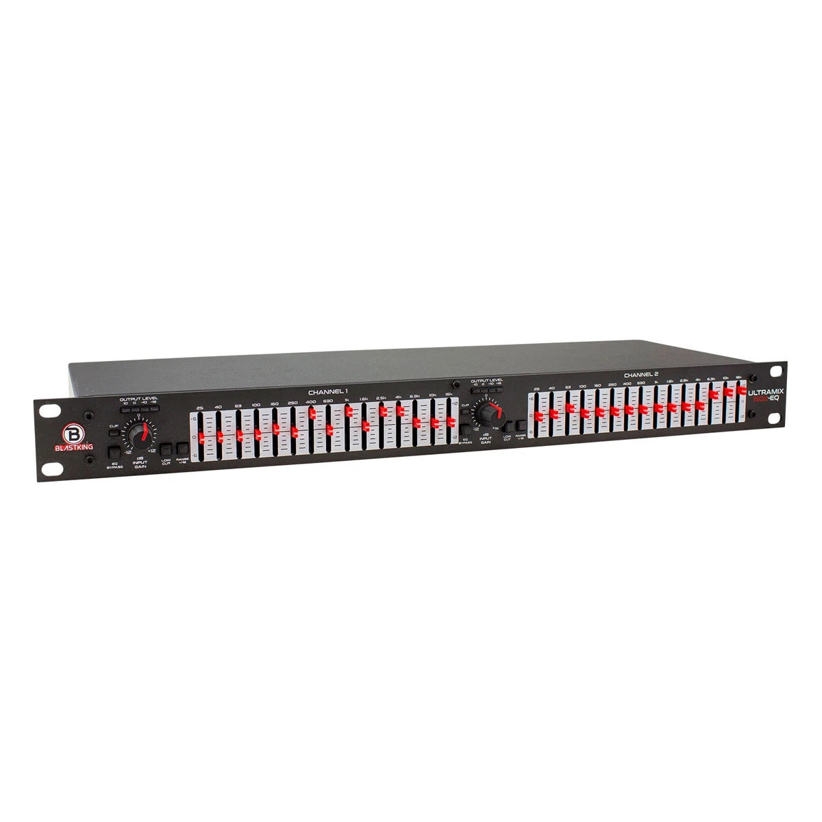 Blastking Dual 15-Band Graphic Equalizer ULTRAMIX1502 EQ - Professional Audio Mixing & Live Sound Enhancement for DJs, Studios & Home Theater Systems