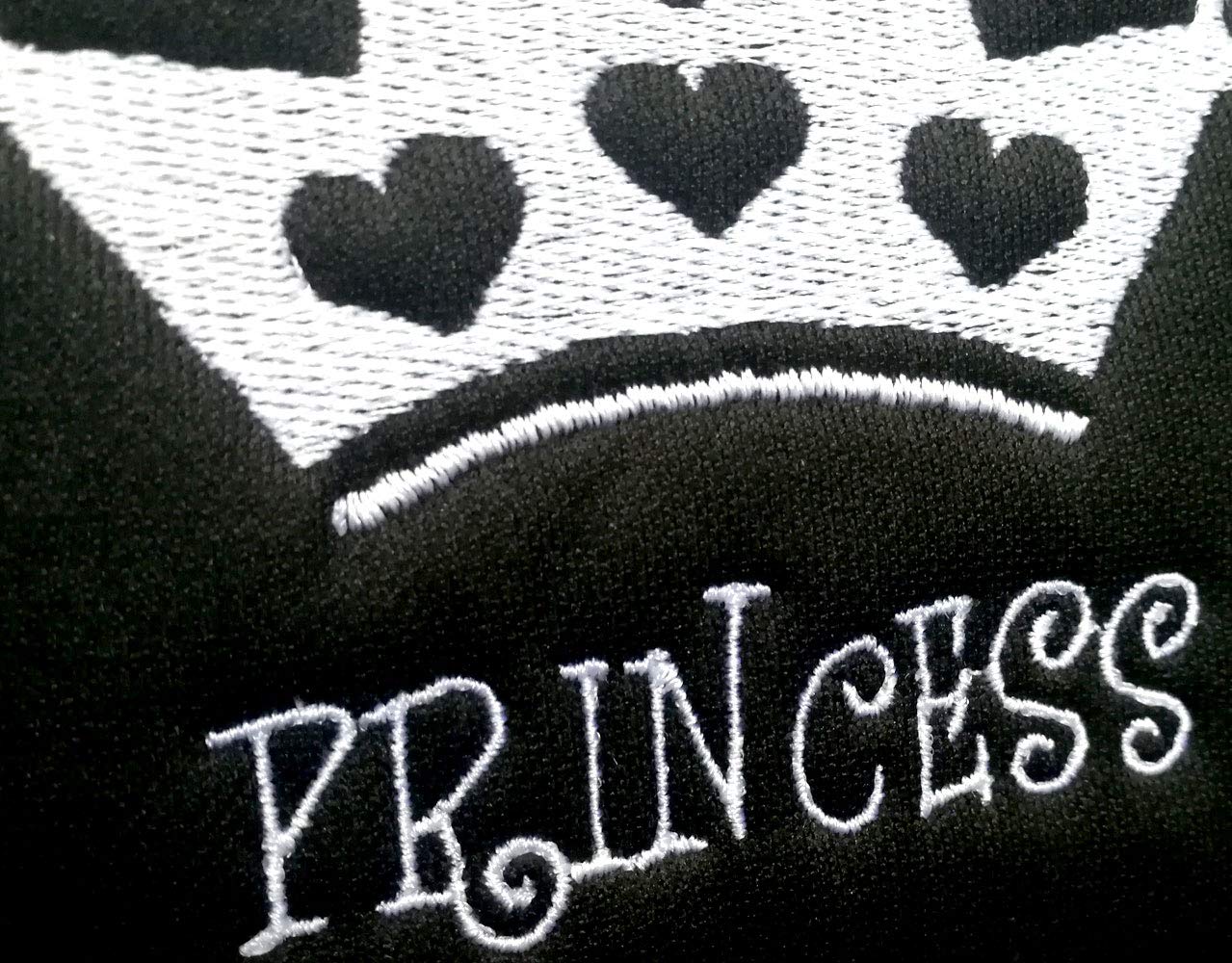 Fun Car Truck SUV Van Seat Headrest Cover with Princess Embroidery - Soft & Durable for Road Trips, Commuting & Family Travel