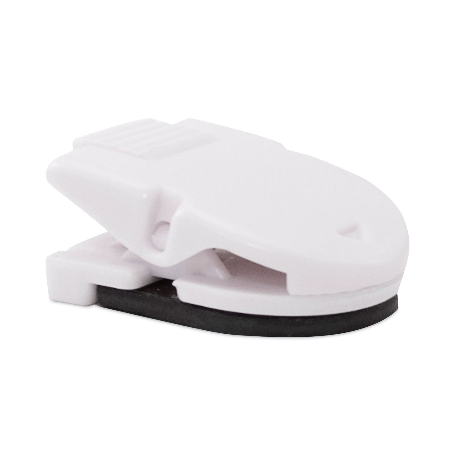 Advantus Magnetic and Adhesive Clips - 0.25 Inch Jaw Capacity - White Office Supplies (20-Pack) - Perfect for Organizing Papers, Photos, and Notes on Fridges, Whiteboards, and Metal Surfaces