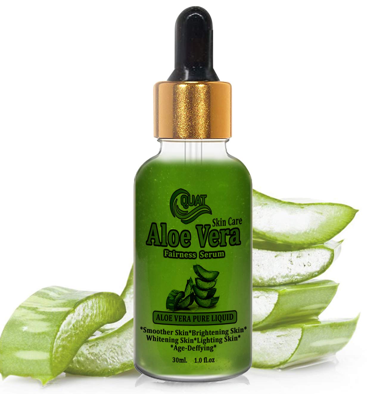 Quat Aloe Vera Face Serum for Women - 30ml Hydrating & Anti-Aging Facial Serum with Natural Ingredients | Perfect for Dry Skin & Nighttime Skincare Routine