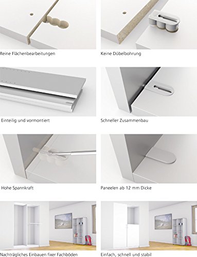 Lamello Cabineo Body Connector Kit for Middle Walls - 500 Pieces | DIY Cabinet & Furniture Assembly | Perfect for Home, Office & Workshop Use